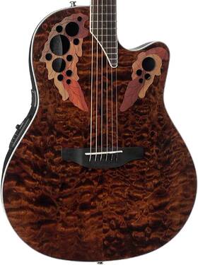 Guitars 313056416436 Celebrity Elite Plus Quilted Maple Top Acoustic-electric Guitar Tiger Eye