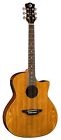 Gyp E Ash Luna Gypsy Exotic Acoustic Electric Guitar 814064020405