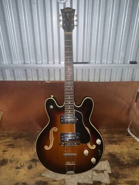 4572 H Fner Hofner V2 Guitar Made In Germany 1960 S Tobacco Sunburst