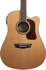 Hd23sce-u Washburn Heritage Series Dreadnought Guitar Natural 801128252872