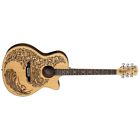 Hen-pa-spr Luna Guitars Henna Paradise Select Spruce Guitar Laser 818896022132
