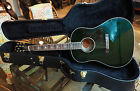 Hh1u8 Gibson 2015 Custom Shop Advanced Jumbo Acoustic E Guitar Emerald Green