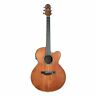 Hj100-ce-br Crafter Silver Jumbo Cutaway Acoustic Electric Guitar Brown 806383269445