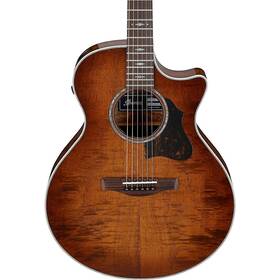 Ae340fmh Ibanez 197881314774 Grand Auditorium A/e Guitar Mahogany Sunburst Rf