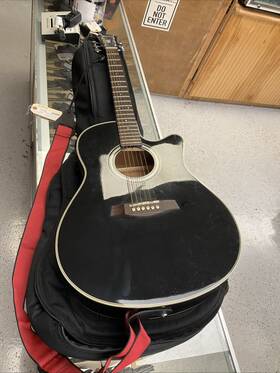 Ibanez 222655 Ae18bk Electric Acoustic Guitar With Soft Case