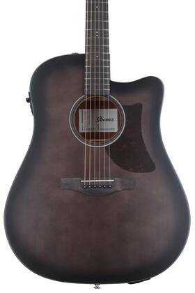 Aad50cetcb Ibanez Advanced Acoustic-electric Guitar - Transparent Charcoal Burst