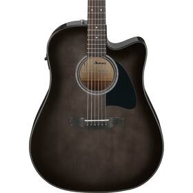 Aad77cetks Ibanez Aad77ce Acoustic-electric Guitar Solid Spruce Top Trans Black Sunburst