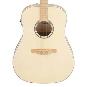 Aad77m1eoaw Ibanez Aad77m1e Acoustic-electric Guitar - Open Pore Antique White