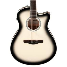 Aam370m1cetpa Ibanez Aam370m1ce Ga Acoustic-electric Guitar Solid Spruce Top Trans Panda Burst