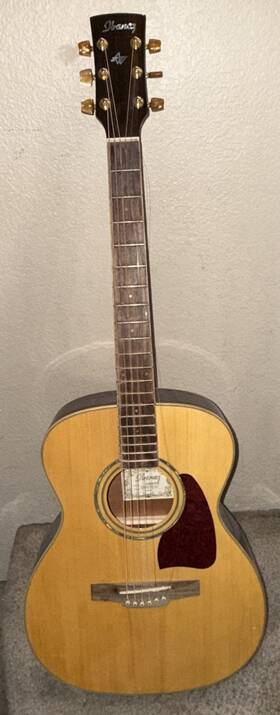 Ac30-nt-2y-01 Ibanez 2007 Artwood Acoustic Guitar -luthier - Free-ship