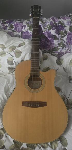 Ibanez Ae-20 Acoustic Electric 6 Steel String Guitar - Natural Finsh No Case A