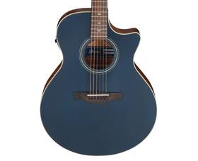 Ae100dbf Ibanez Used Grand Auditorium A/e Guitar - Dark Tide Blue Flat