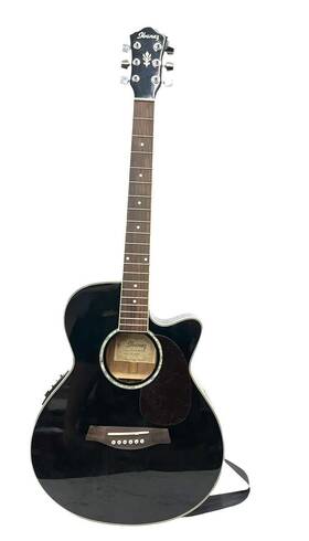 Aec10e-bk-14-02 Ibanez Cutaway Acoustic Electric Guitar Model Aeg10-bk-14-02 Cmp105721