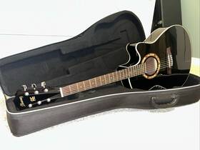 Aef18ebk1202 Ibanez Used Acoustic Electric Guitar With Roadrunner Case