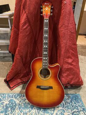Aef30c Ibanez Clean Acoustic / Electric Pretty Sunburst Plays Great