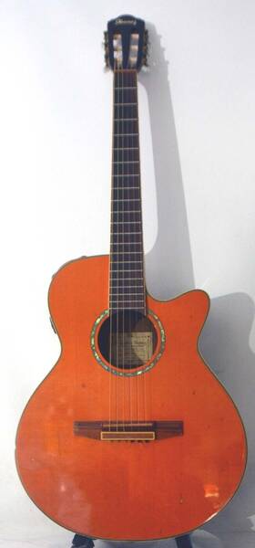 Aeg10n-tnc-14-02 Ibanez Salvador Classical Acoustic Electric Guitar Good Shape