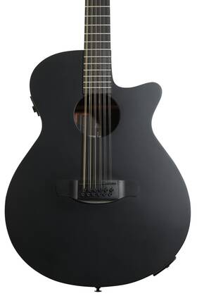 Aeg1221bot Ibanez Aeg1221 12-string Acoustic-electric Guitar - Black Out