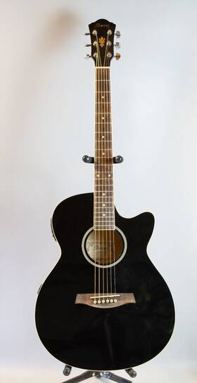 Aeg5ejpn-bnk Ibanez Ma5 Acoustic Electric Guitar Black With Soft Case