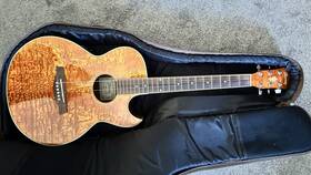 Aes10eam201 Ibanez Acoustic-electric Guitar 6 String Maple Brown With Gig Bag