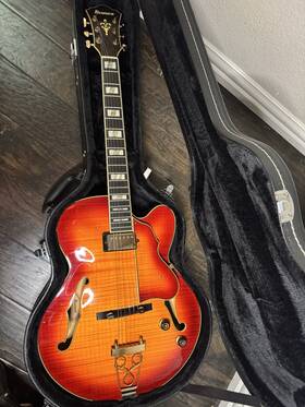 Af151 Ibanez Aged Whiskey Burst Hollow Body Electric Guitar