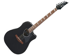 Alt30bkm Ibanez Altstar Acoustic Electric Guitar Black Metallic High Gloss