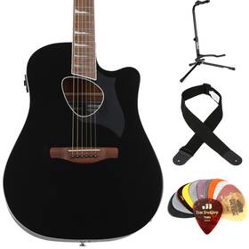 Alt30bkmesbn Ibanez Altstar Alt30 Acoustic-electric Guitar Essentials Bundle - Black
