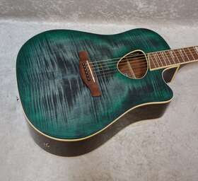 Alt30fmedb Ibanez Alt30fm Altstar Acoustic Electric Guitar In Emerald Doom Burst