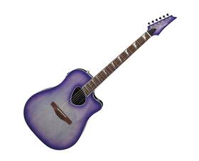 Alt30pib Ibanez Used Alt Acoustic Guitar - Purple Iris Burst High Gloss