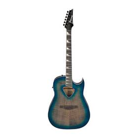 Alt50fabdb Ibanez Altstar Acoustic Electric Guitar Blue Doom Burst High Gloss
