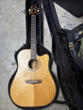 Aw1000ce-rlg-1m-01 Ibanez Rare 2004 Artwood Aw1000ce-rlg Acousticelectricguitar Solid Spruce With Case