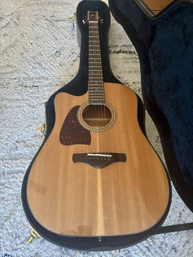 Aw400lce-ntg Ibanez Acoustic-electric Guitar Natural With Hard Case