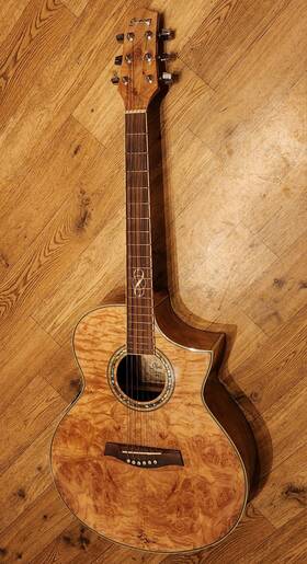 Ew20mbent1201 Ibanez Jumbo Burle Wood Cutaway Acoustic/electric Guitar Gorgeous