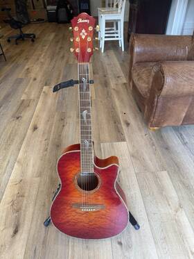F100e-acv Ibanez Acoustic Electric Guitar Ae Op O1 Used