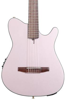 Frh10nrgf Ibanez Thinline Nylon Acoustic-electric Guitar - Rose Gold Metallic