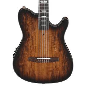 Frh20smntcl Ibanez Frh20smn Thinline A/e Classical Guitar Maple Top Tobacco Burst