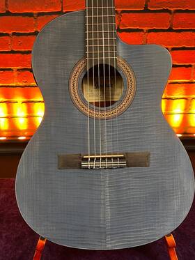 Ibanez Ga5fmtceob-b1 Ga5fm Tceob Thinline Nylon String Acoustic Electric Guitar. Open Pore