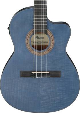 Ga5fmtceob Ibanez Ga5fm Thinline Nylon Acoustic-electric Guitar - Berry Open Pore