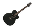 Jgm10bsn Ibanez Jon Gomm Acoustic Guitar Black Satin Top Natural