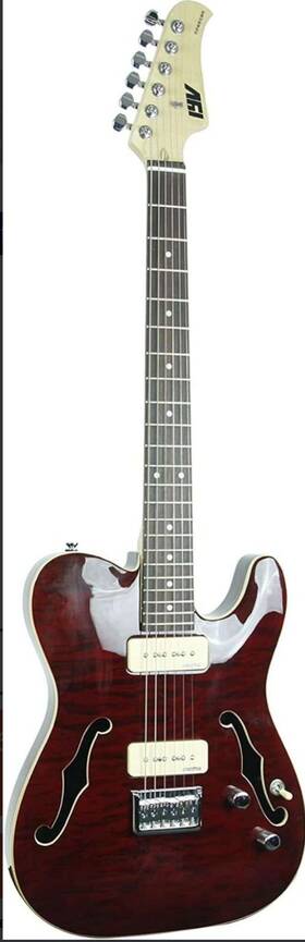 Itf-400 Iyv Itf-450 6 String Trd Prs Solid-body Electric Guitar Trans Red