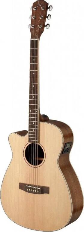 J.n Guitars 882030224881 Asyla Series 4/4 Cutaway Auditorium Acoustic-electric Guitar With Solid Spruc