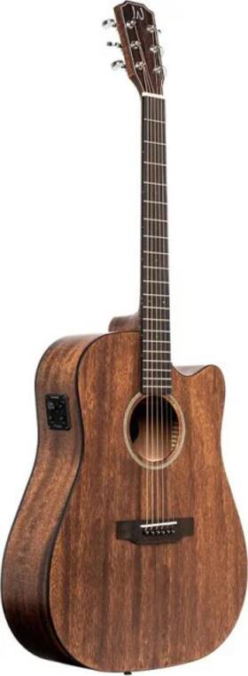 J.n Guitars 882030256653 Cutaway Acoustic-electric Dreadnought Guitar With Solid Top Dovern Series