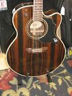 J27sce Washburn Cumberland Jumbo Java Ebony Acoustic Electric
