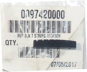 0097420000 Jackson 7 String Pre-slotted Graphite Nut 48mm L X 6.05 Thick-12 Inch Radius New Os