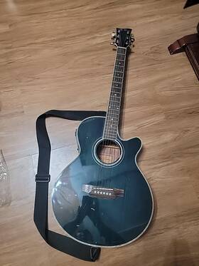 Jta-43eq Jay Turser Jta-43eq/tbl Series Acoustic Electric Guitar Blue