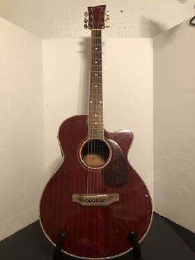 Jay Turser Jtac-43eq Jtac- 43eq Acoustic Electric Guitar Vintage Read Description