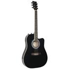 Jg-650-tb Jg650tb Johnson Thinbody Acoustic Guitar With Pickup Black 840246007070