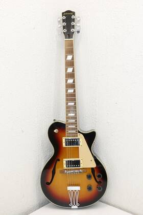 Jh-100-s Johnson 840246012685 Delta Rose Hollow Body Electric Guitar - Sunburst