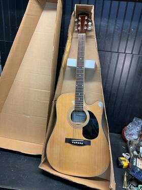 Jg-660-tn Johnson Jspa-4beq Acoustic Electric Guitar -jg-660-tn Maple Wood With Eq