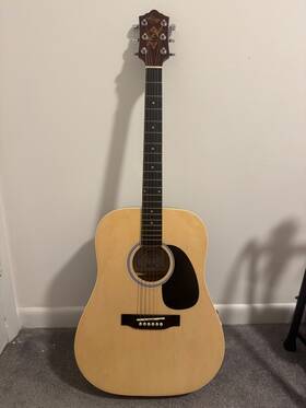K537n Kay Acoustic Guitar Dreadnought Natural Finish
