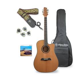 Kennedy Violins 195893677924 Antonio Giuliani Acoustic Guitar Bundle Dn-2 - Dreadnought With Case